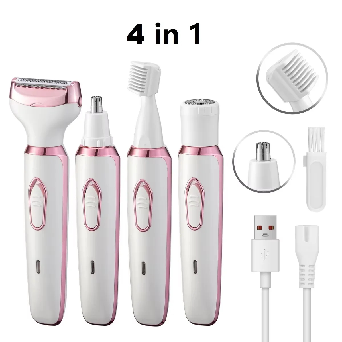 Veloura Noir 4-in-1 Women's Body Grooming Set