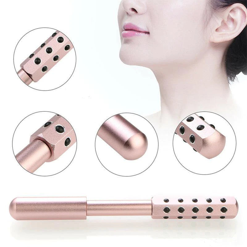 Veloura Noir Germanium Beauty Roller — Face Lift & Skin Toning Massager