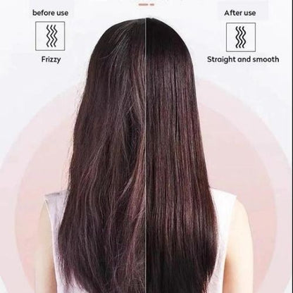 Veloura Noir Ionic Hair Straightening Brush — Salon-Smooth Hair in 20 Seconds