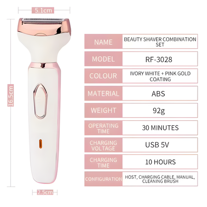 Veloura Noir 4-in-1 Women's Body Grooming Set