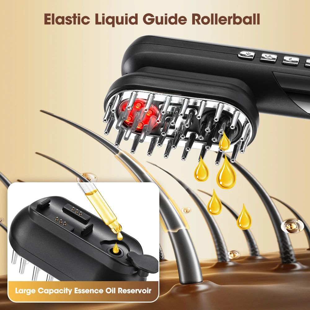 Veloura noir Electric Scalp Comb EMS