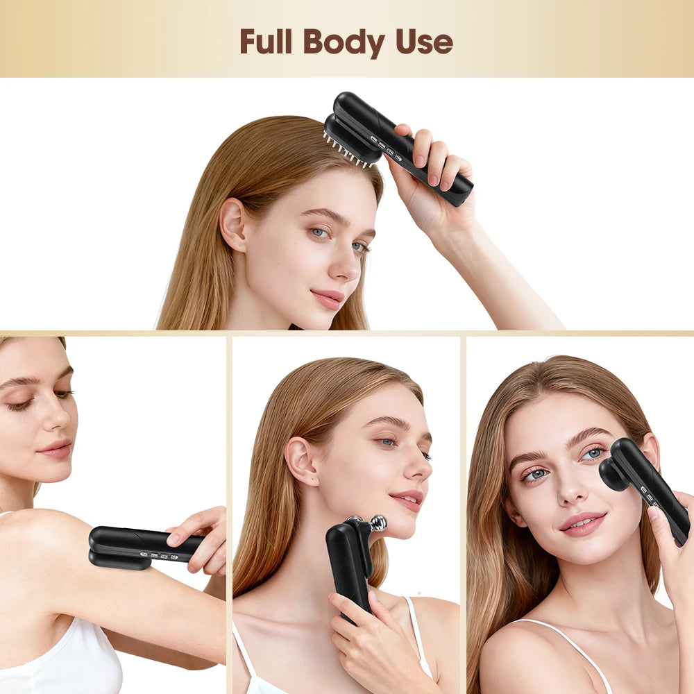 Veloura noir Electric Scalp Comb EMS