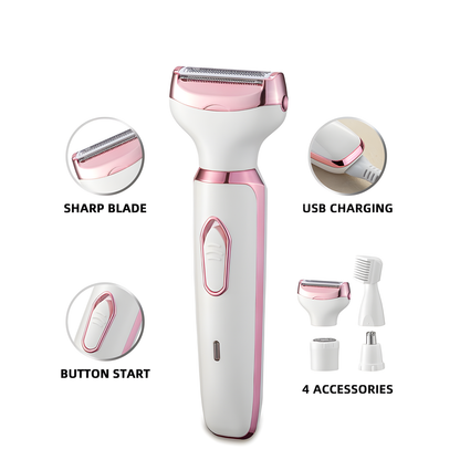 Veloura Noir 4-in-1 Women's Body Grooming Set