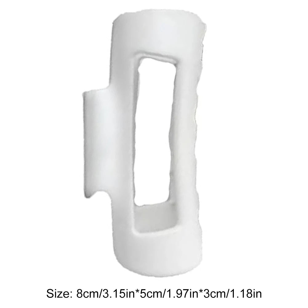 Veloura Noir Cloud Claw Clips — Large Silicone Hair Clips (Set of 4)