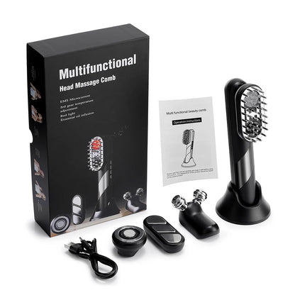 Veloura noir Electric Scalp Comb EMS